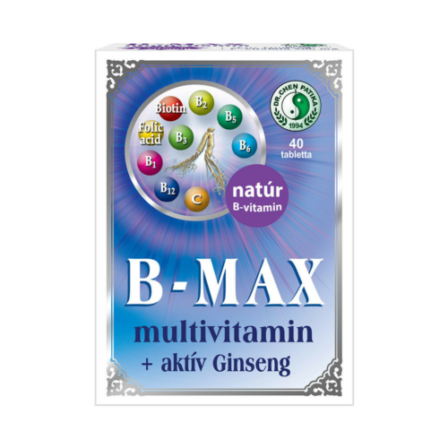 B-Max multivitamin + aktív Ginseng tabletta - 40db