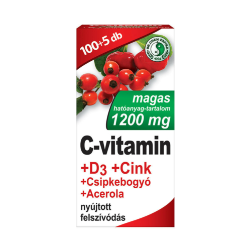 1200 mg C-vitamin + D3-vitamin - 105 db